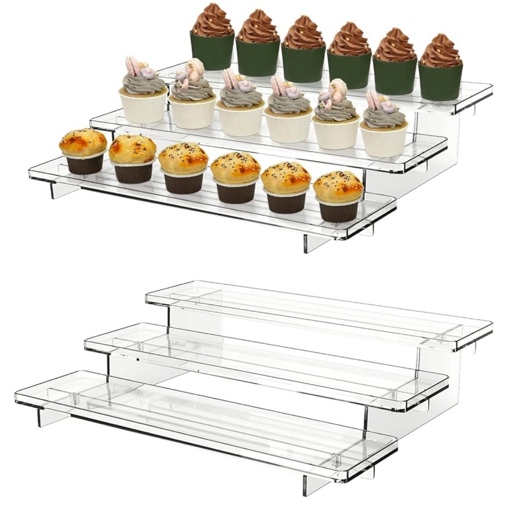 2 Acrylic Cupcake Stands. Three tiers each